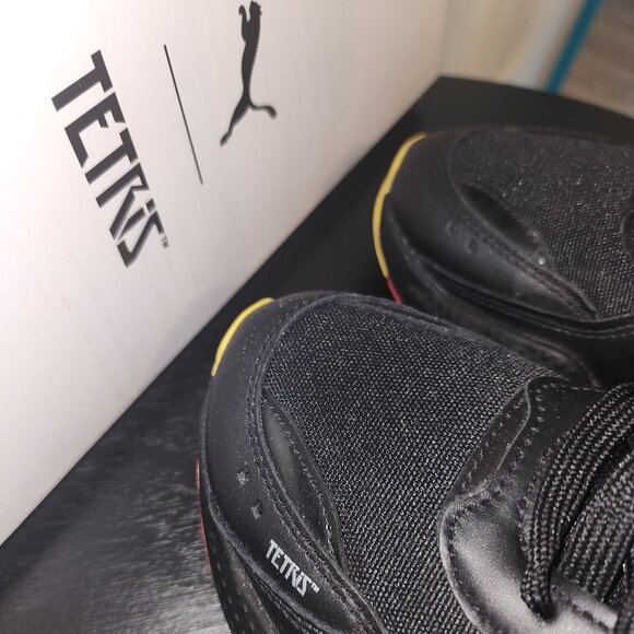 Size 7 Y (GS) PUMA x TETRIS RS-X Black-Luminous Blue - Picture 7 of 12